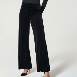 New Tall SPANX Velvet Front Slit Pant
